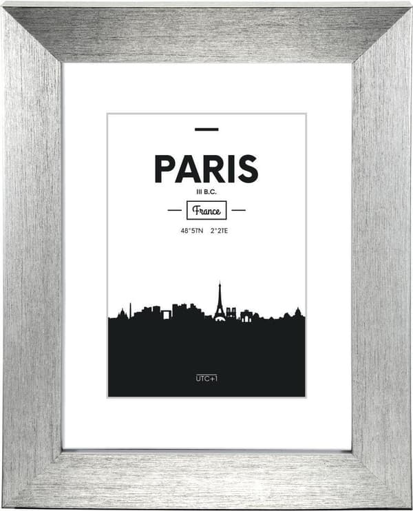 Plastramme Paris, sølv, 13 x 18 cm