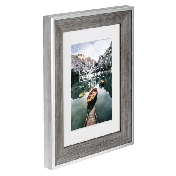 Hama Sierra plast billedramme 10 x 15 cm, kant 25 mm x 19 mm, til billeder på 7 cm x 10 cm, spejlrefleksglas af polystyren (PS) med bøjle og bund