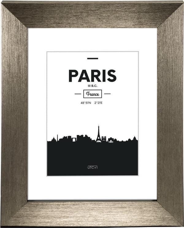 Hama Paris - glas - plastik - rustfrit stål - enkelt billedramme - 7 x 10 cm - 100 mm - 150 mm (00126052)