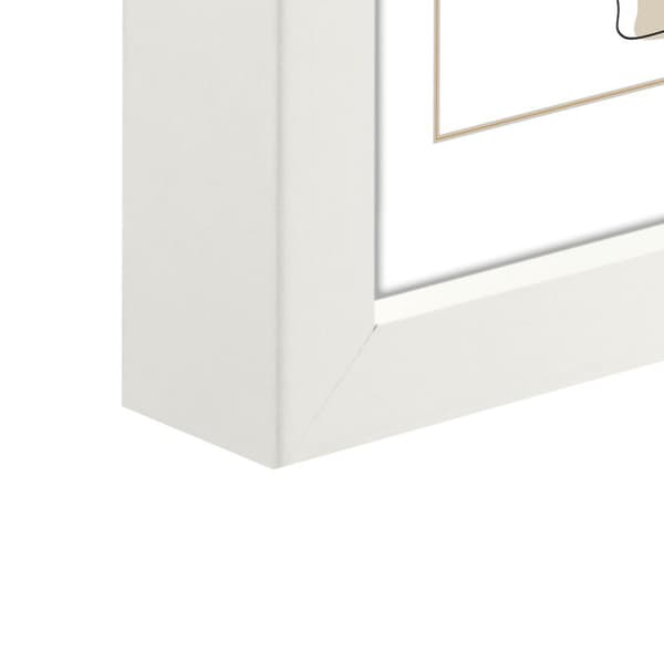Hama Copenhagen - Glas - MDF-brädor - Vit - Enkel bildram - Bord - Vägg - 9 x 13 cm - Genomtänkt (00175985)