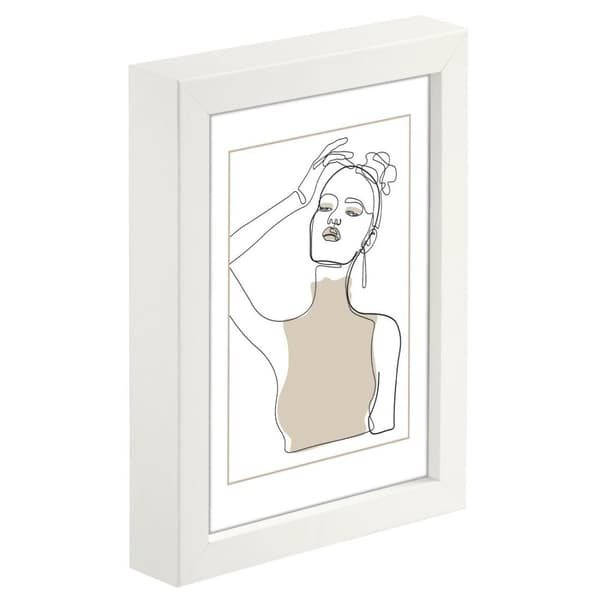 Hama Copenhagen - Glas - MDF-brädor - Vit - Enkel bildram - Bord - Vägg - 9 x 13 cm - Genomtänkt (00175985)