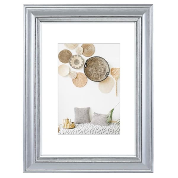 Hama Lobby - Glas - Polystyren (PS) - Silver - Enkel bildram - Bord - Vägg - 7 x 10 cm - Rektangulär (00175807)