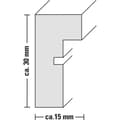 Pikkukuva 6 / 6: Hama Copenhagen - Lasi - MDF-levyt - harmaa ruskea - yksi kuvakehys - pöytä - seinä - 9 x 13 cm - harkittu (00175967)