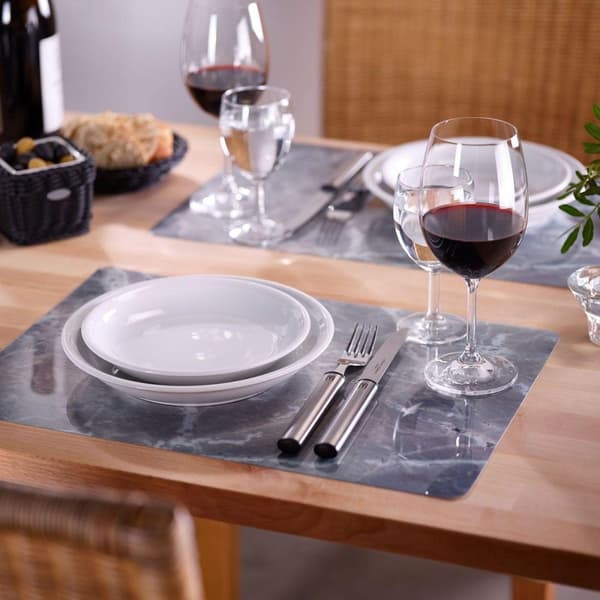 Westmark Set Bordstabletter, 4-delat set, Saleen Collection MARMOR - Grå - 43,5 x 30 cm