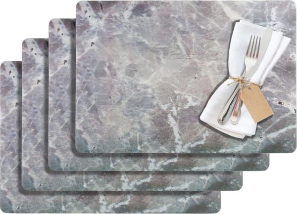 Westmark Set Bordstabletter, 4-delat set, Saleen Collection MARMOR - Grå - 43,5 x 30 cm