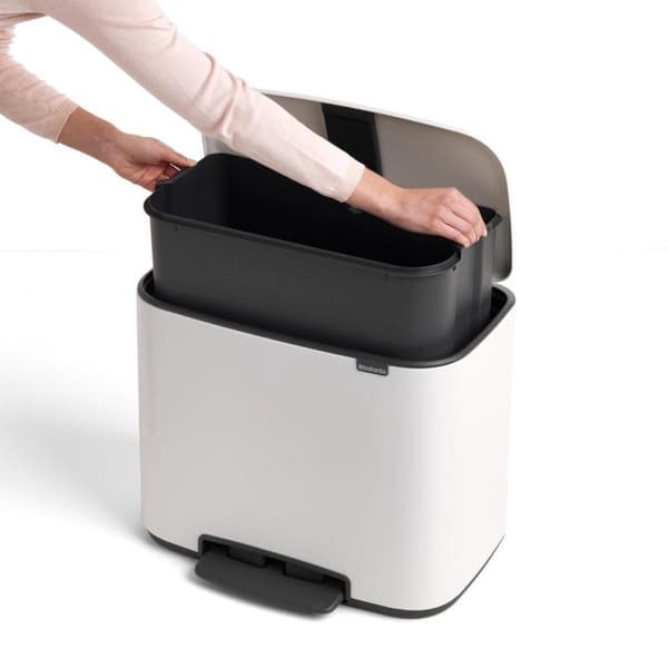 Brabantia Bo Skraldespand - 36 l - Hvid