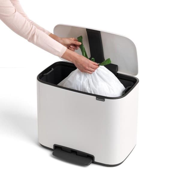 Brabantia Bo Skraldespand - 36 l - Hvid