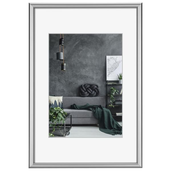 Hama Detroit - aluminium - sølv - enkelt billedramme - glans - bord - 20 x 30 cm (00175885)