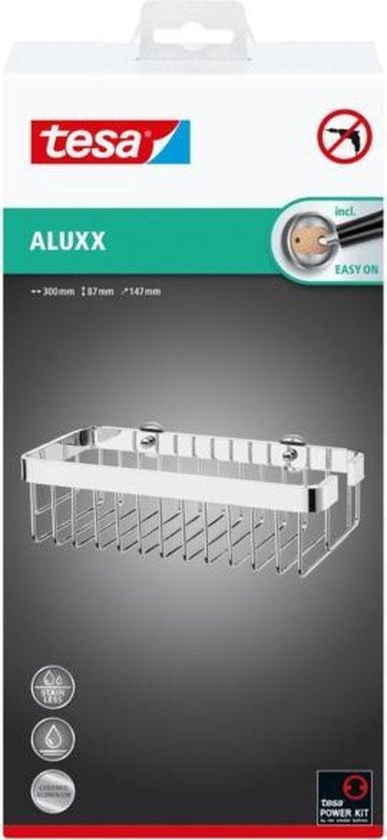 Tesa aluxx suihkuteline ruostumatonta terästä