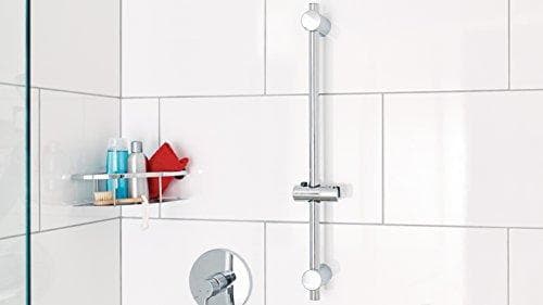 tesa SPAA suihkutanko, kromattu, korkeussäädettävä suihkupään pidike, sis. liimaliuos, tangon pituus: 705 mm