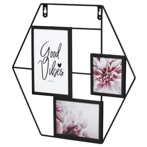 Hama Filo - Metalli - Musta - Monikuvakehys - Seinä - 13 x 18 cm - 10 x 15 cm (00034924)