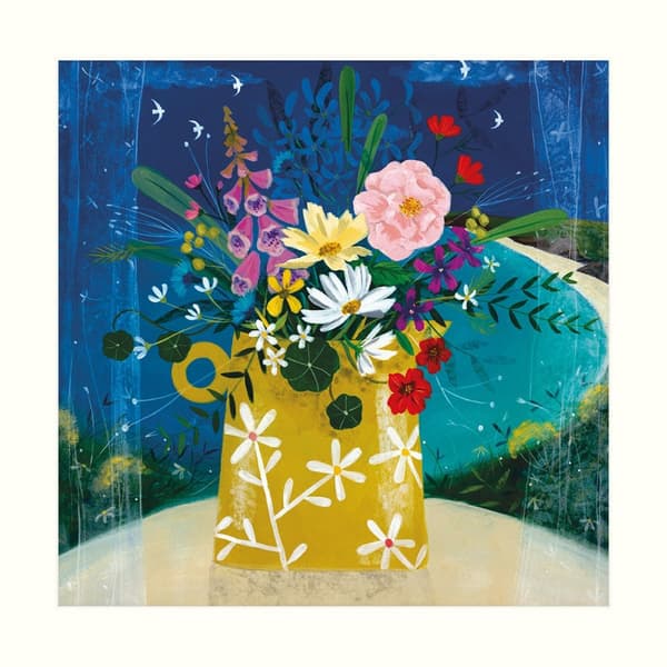Julia Crossland Summer Posy Print Multicoloured 40cm x 40cm