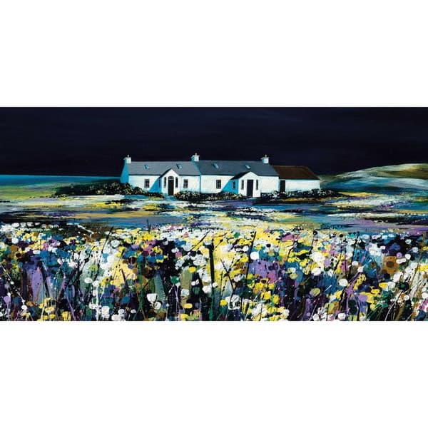 Avril Thomson Smith Moonlight Shimmer Wooden Framed Canvas Print
