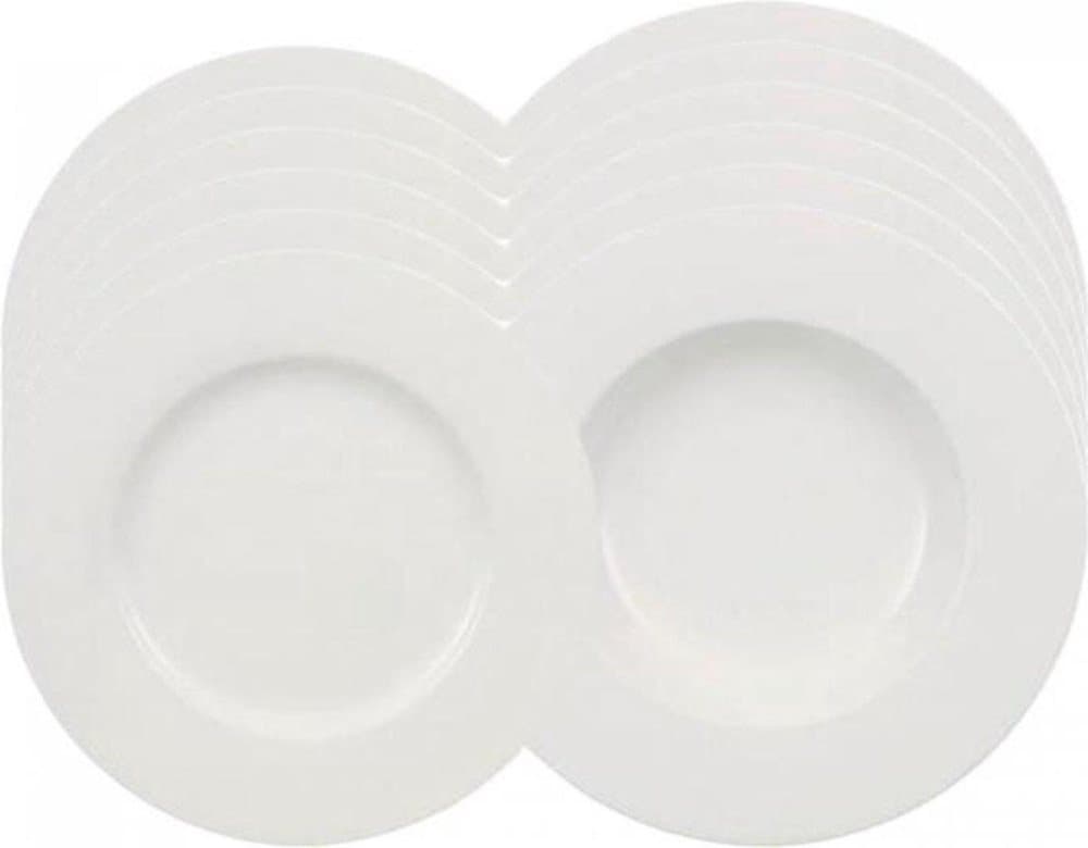 Villeroy & Boch Wonderful World - Vit 6-pers. 12-delars middagsset (6 x middagstallrik, 6 x djup tallrik)