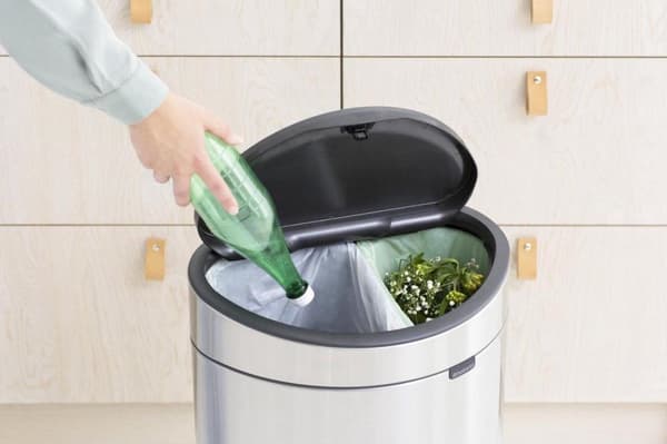 Brabantia Touch Bin Papperskorgen - 10+23 l - Matt stål