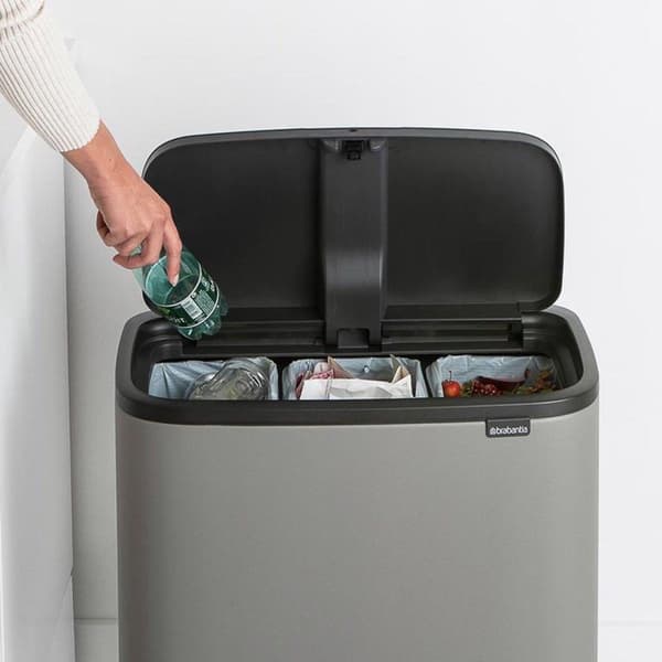 Brabantia - Bo Touch Bin 3 x 11 L Mineral C Grå