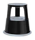 Miniatyrbillede 1 af 6: Werner Dorsch WEDO Kickstool - foldestige - pulverlakeret metal - sort, RAL 9005 (212 101)