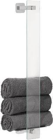 tesa® Esteetic gæstehåndklædeholder, selvklæbende, rustfrit stål-look