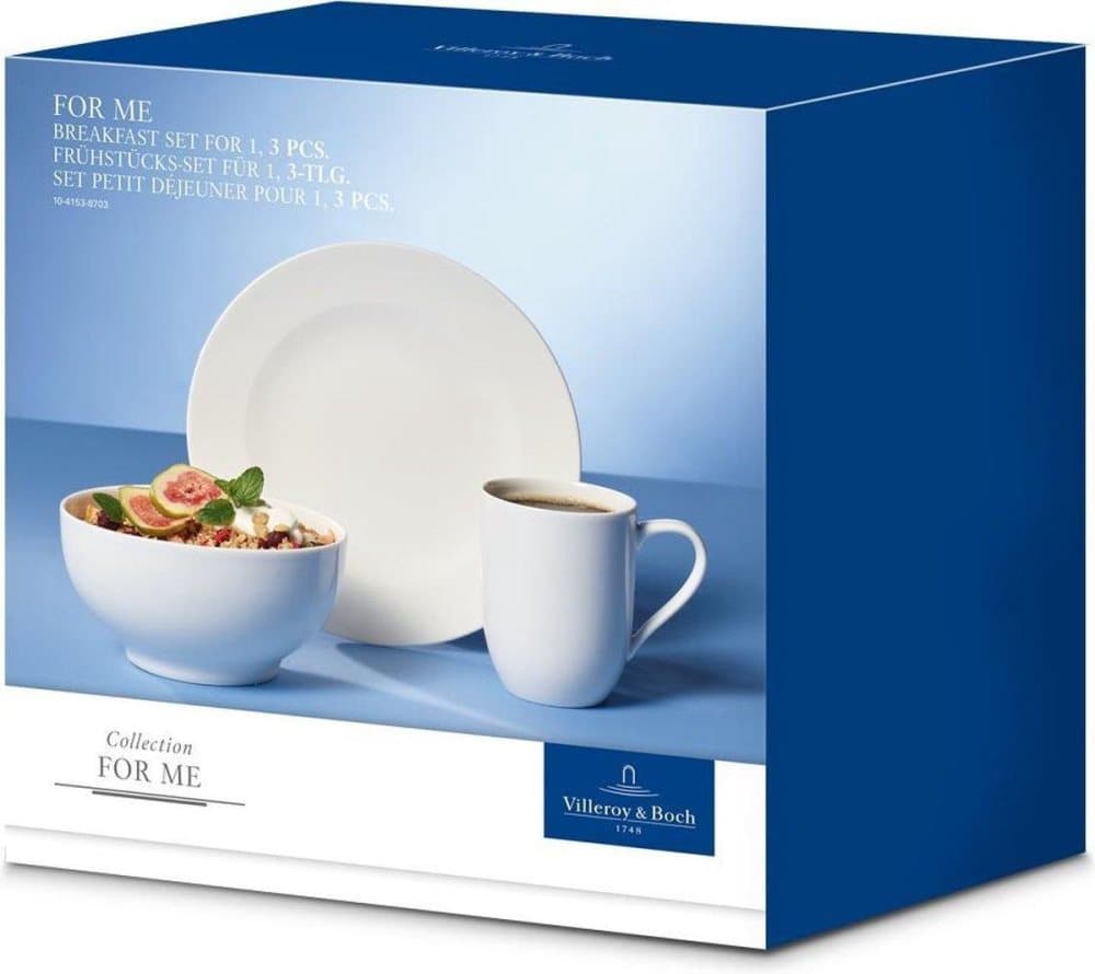 Villeroy & Boch frukostserviceset - 3 delar - för 1 person