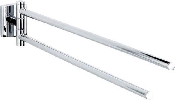 tesa® Klaam tvåarmad handdukstork, förkromad metall