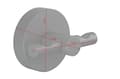 Miniatyrbillede 3 af 6: tesa knage 40564-00000-00 MOON BLACK Antal kroge: 2 (B x H x D) 50 x 53 x 65 mm metal sort (mat) 1 stk (40564-00000-00)