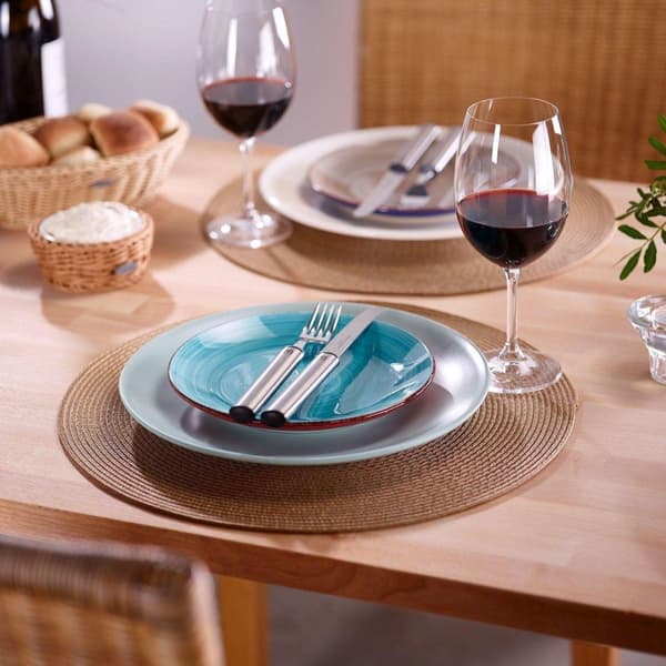 Westmark Set med 4 bordstabletter, Ø 38 cm, polypropen, ljusbrun, Saleen-kollektion: Circle