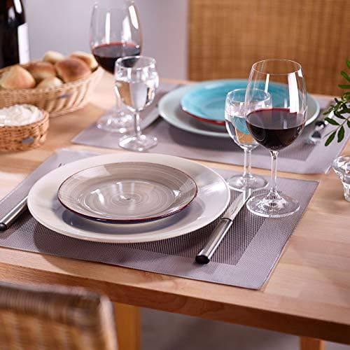 Westmark Saleen Edition Hemunderlägg 42 x 32 cm Syntetisk grå/brun Set med 4