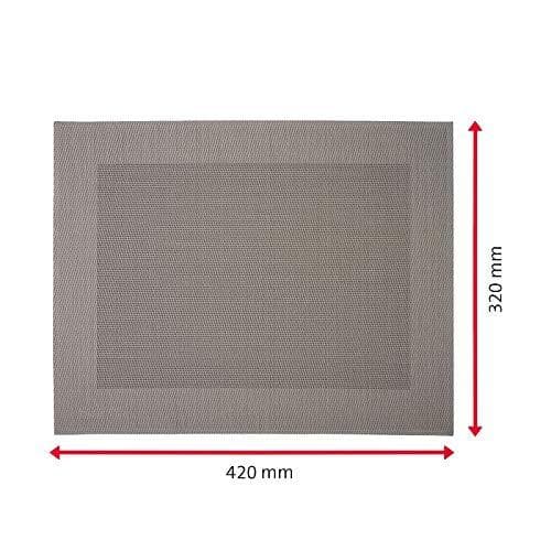 Westmark Saleen Edition Hemunderlägg 42 x 32 cm Syntetisk grå/brun Set med 4