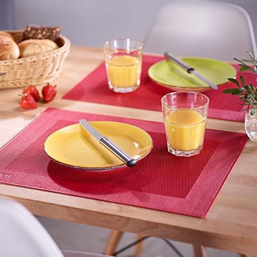 Westmark Saleen Edition Home Syntetiske dækkeservietter Sæt med 4 42 x 32 cm Rød