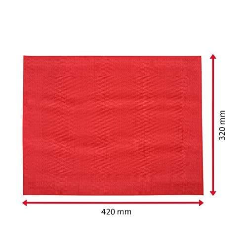 Westmark Saleen Edition Home Syntetiske dækkeservietter Sæt med 4 42 x 32 cm Rød