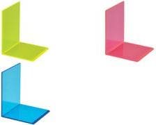 Maul bokstöd, högkvalitativ akryl, 2 stycken (10 x 10 x 13 cm, rosa)