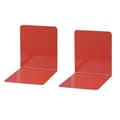 Miniatyrbillede 1 af 4: WEDO bogstøtte (B)140 x (D)140 x (H)120 mm, rød, lavet af metal, plastbelagt - 2 stk (102 1102)