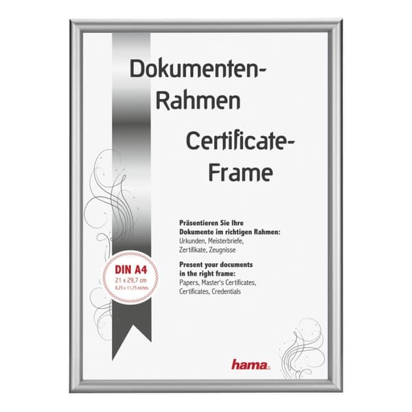 Hama Detroit - alumiini - hopea - yksi kuvakehys - kiiltävä - seinä - 15 x 20 cm (00063770)