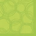 Miniatyrbillede 2 af 3: Papstar, 50 servietter "ROYAL Collection" 1/4 fold 40 cm x 40 cm limegrøn "Bubbles", #86495