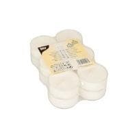 PAPSTAR fyrfadslys Maxi, diameter: 57 mm, hvid højde: 26 mm, brændetid: ca. 8 timer, i gennemsigtig - 1 stk (85203)