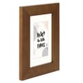 Miniatyrbild 2 av 3: Hama Skara Träbildram (ram 10 cm x 15 cm, bård 28 mm x 13 mm, för foton som mäter 7 cm x 10 cm, spegelglas, trä, med krok och fot), hasselnötsbrun
