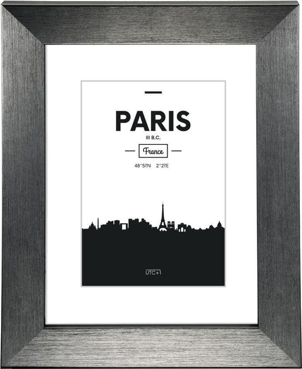 Hama Paris - Glas - Plast - Grå - Enkel bildram - 7 x 10 cm - 100 mm - 150 mm (00126028)