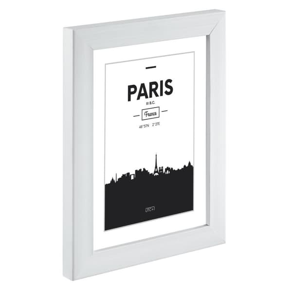 Muovikehys Paris, valkoinen, 10 x 15 cm