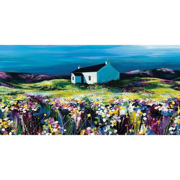 Avril Thomson Smith Summer Shades Canvas Print Multicoloured 50cm x 100cm