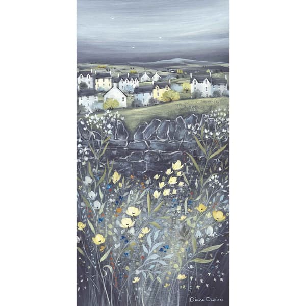 Diane Demirci Chalkboard Hills I Framed Poster