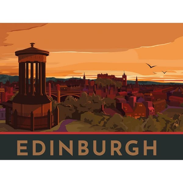 Georgina Westley Edinburgh Framed Canvas Print
