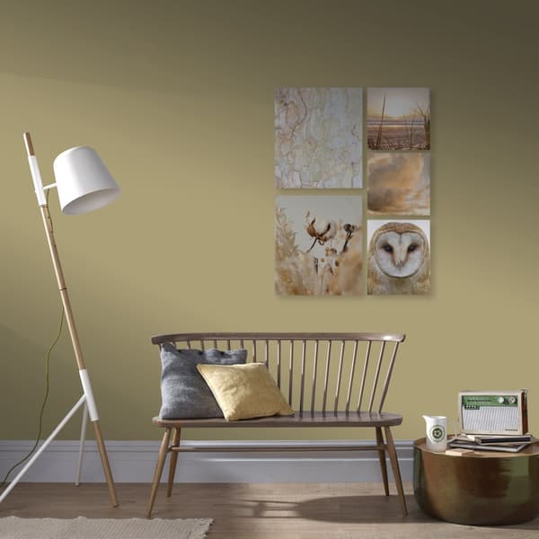Art for the Home - Set med 5 canvas - Natur - sepia - 80x60cm