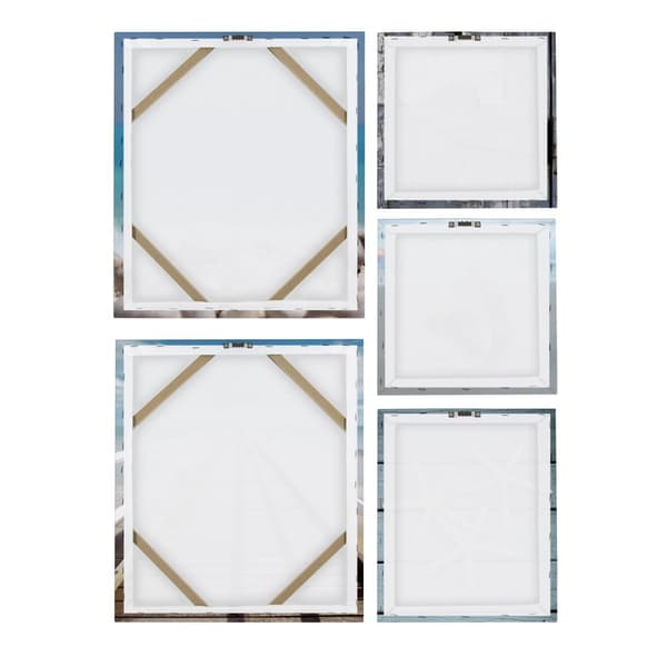 Art for the Home - Set med 5 canvas - Strand - 80x60cm