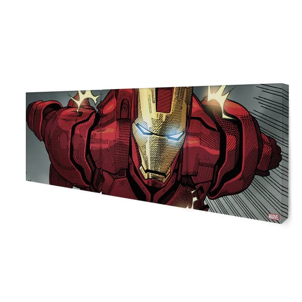 Canvas set om 3 - Marvel Comics - Iron Man Classic - 3x 30x30cm