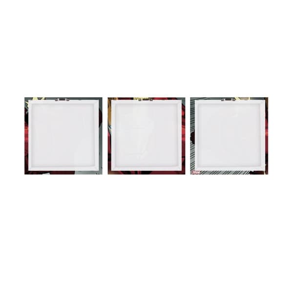 Canvas set om 3 - Marvel Comics - Iron Man Classic - 3x 30x30cm