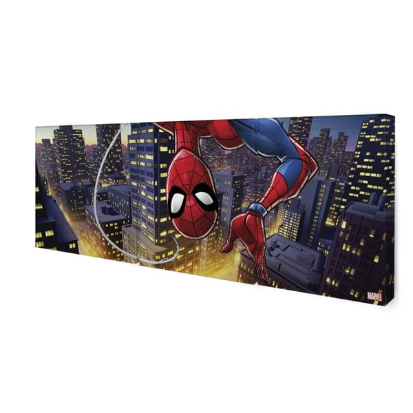 Canvas set om 3 - Marvel Comics - Spiderman upp och ner - 30x90cm
