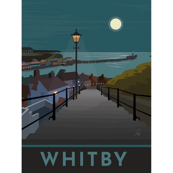 Georgina Westley Whitby indrammet lærredsprint