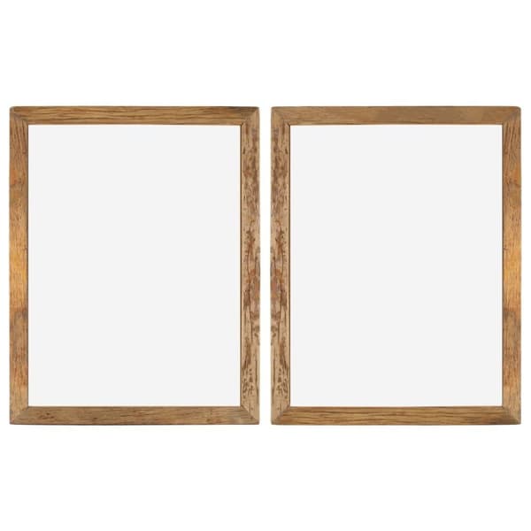 vidaXL Fotorammer 2 stk 90x70 cm gjenvunnet heltre og glass