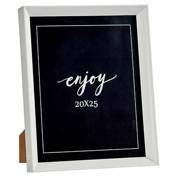 Fotoramme Hvid Plastik Glas (22,2 x 3,5 x 27,3 cm) (6 enheder)