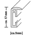 Miniatyrbild 4 av 5: Ram Plast Madrid Silver. 3/25X55